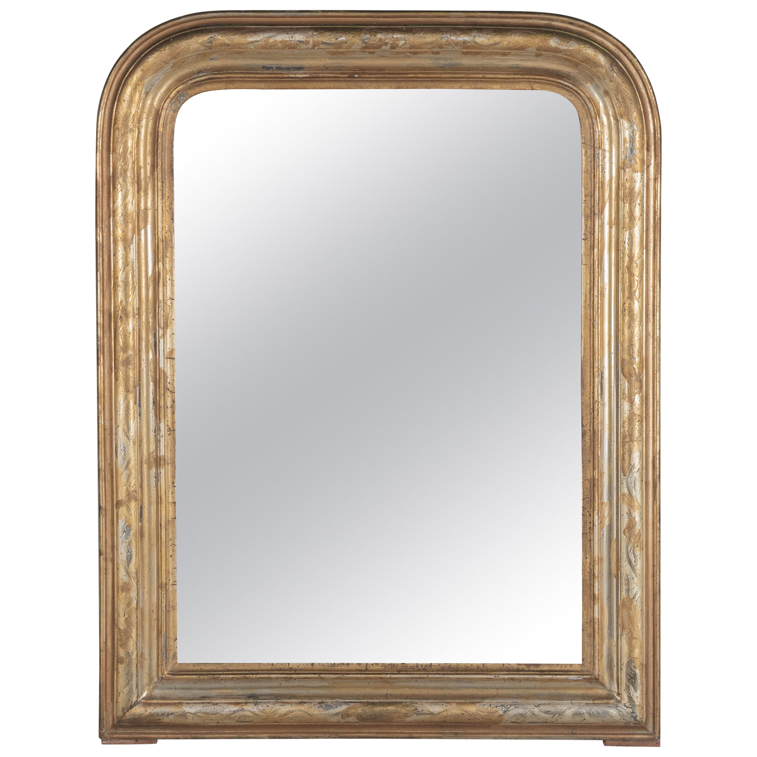 Miroir doré Louis Philippe du 19ème siècle 20.5 "W x 26.5 "H