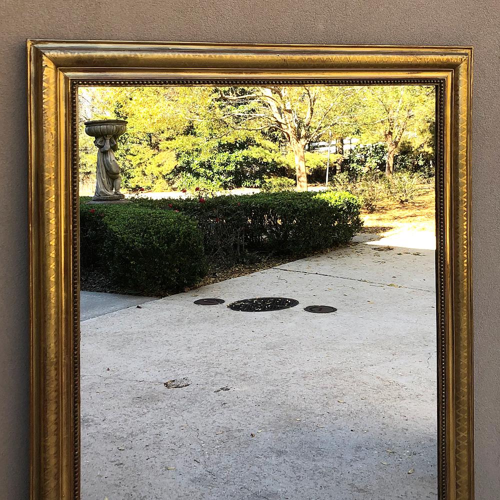 19th Century French Louis Philippe Gilded Mirror In Good Condition For Sale In Dallas, TX