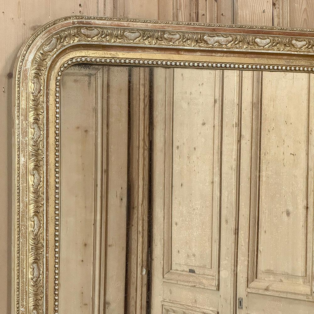 Fait main Miroir doré Louis Philippe français du 19ème siècle en vente