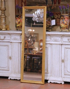 19th Century French Louis Philippe Gilt Wall or Floor Mirror