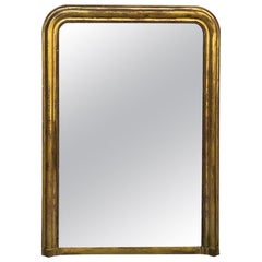 19th Century French Louis Philippe Giltwood Mirror
