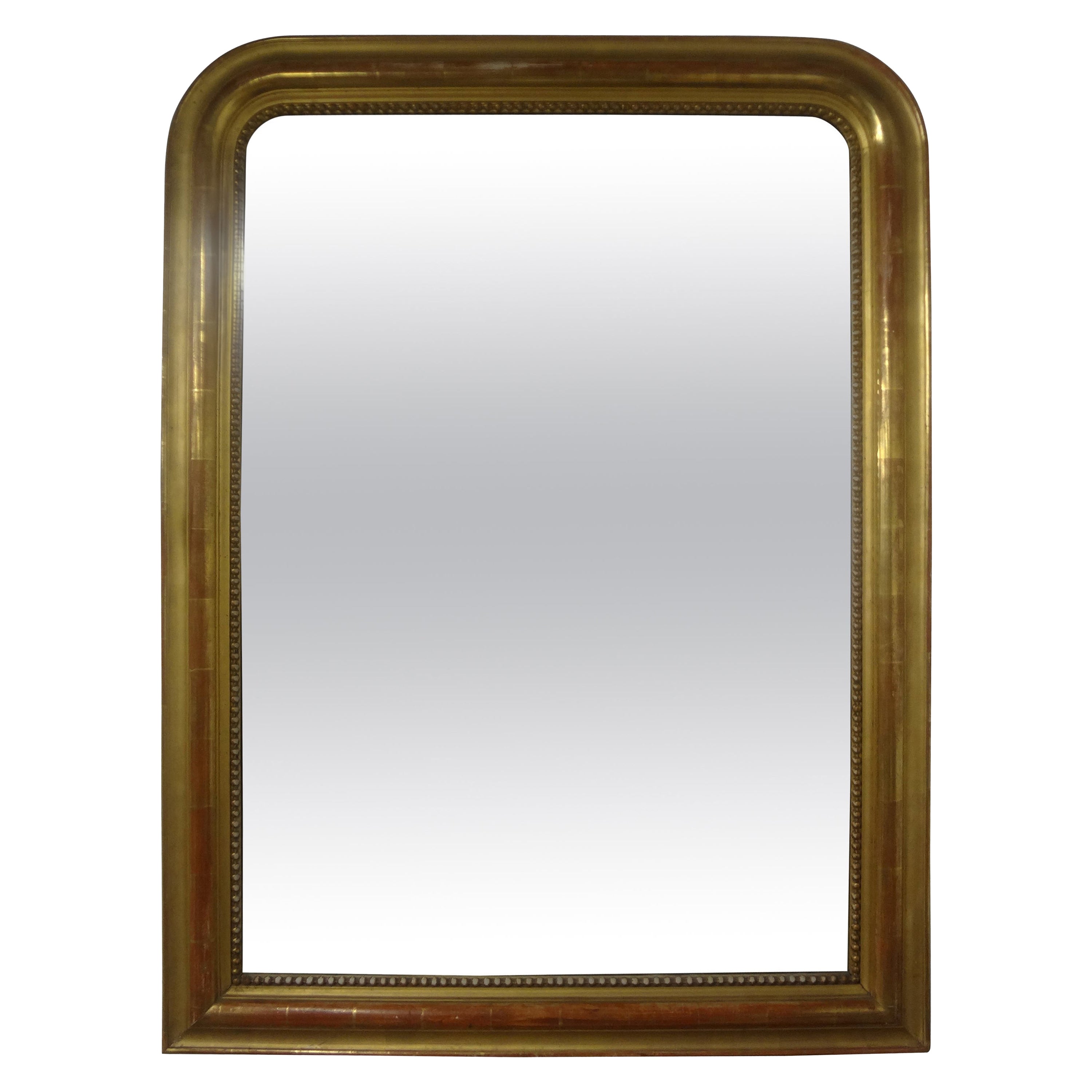 Specchio in legno dorato francese Louis Philippe del XIX secolo
