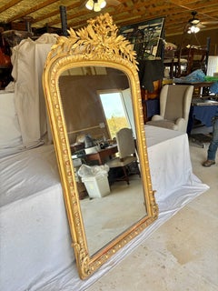 19th Century French Louis Philippe Giltwood Wall Mirror