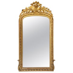 19th Century French Louis Philippe Giltwood Wall Mirror