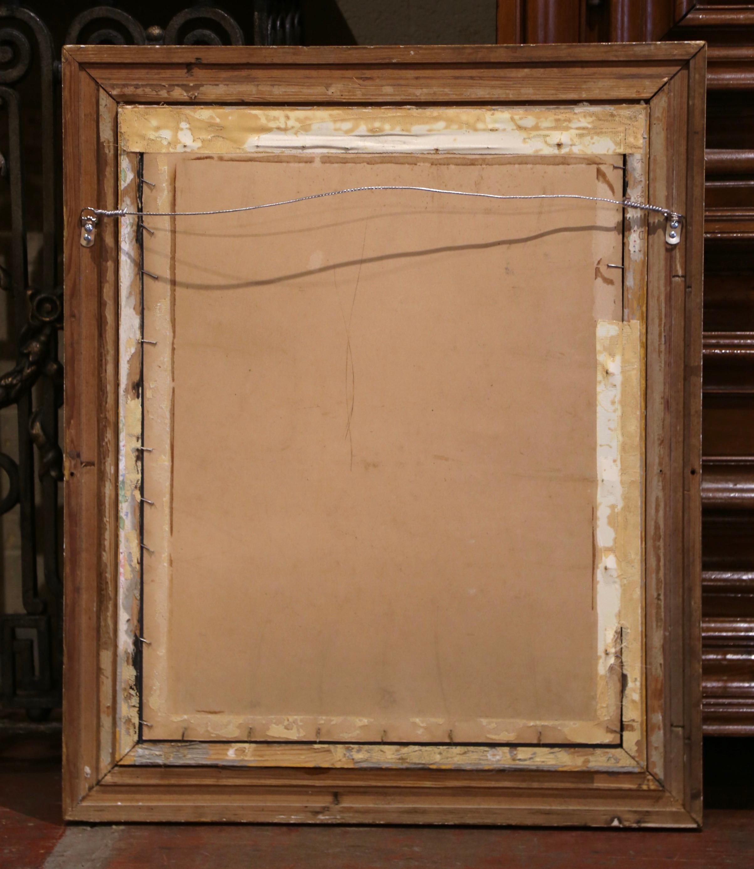 19th Century French Louis Philippe Giltwood Wall Mirror with Foliage Motifs For Sale 4