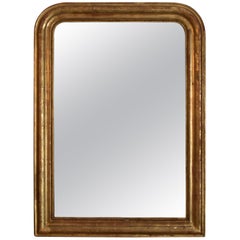 19th Century French Louis Philippe Gold Gilded Mirror