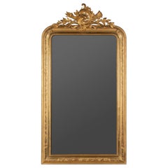 19th Century French Louis Philippe Gold Leaf Mirror