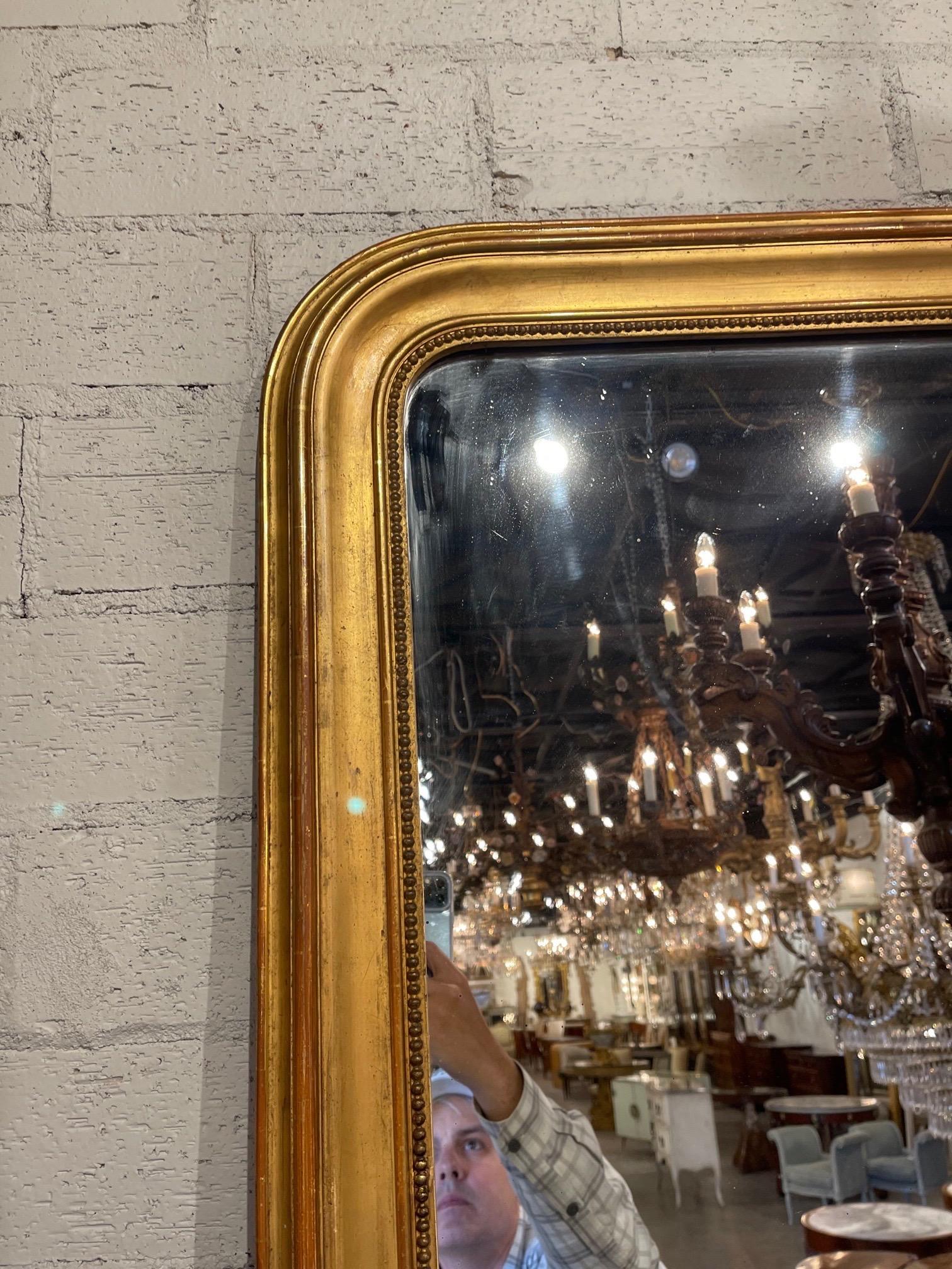 19th Century French Louis Philippe Gold Mirror 6