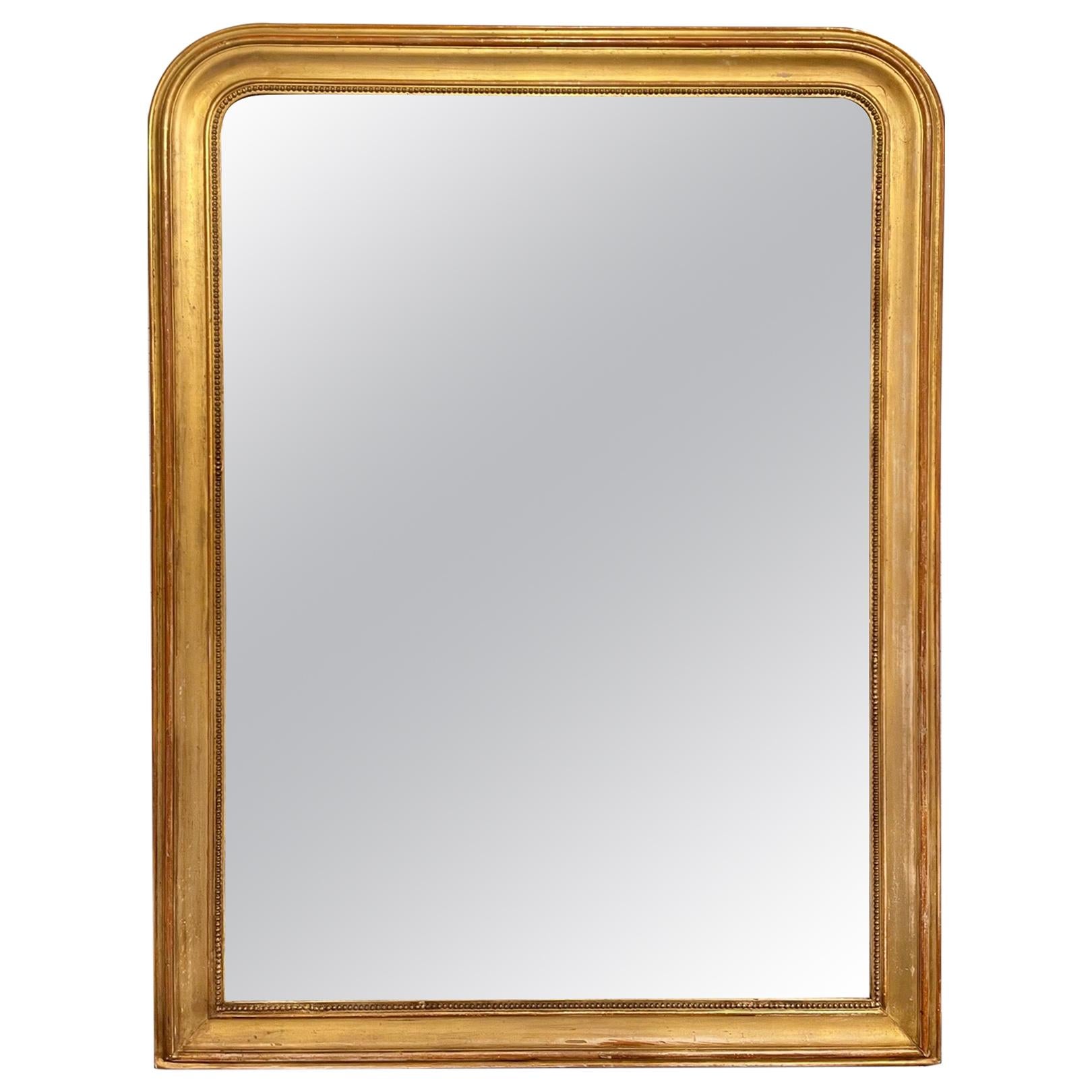 19th Century French Louis Philippe Gold Mirror