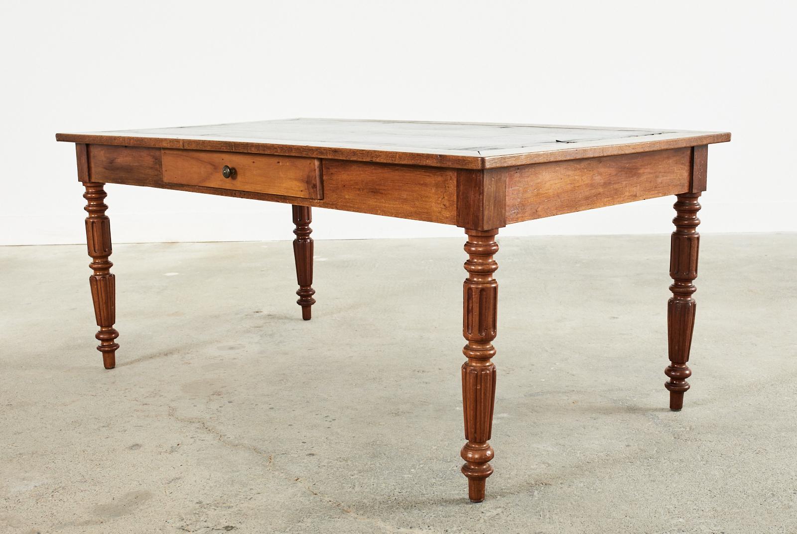 19th Century French Louis Philippe Low Writing Table or Desk 11