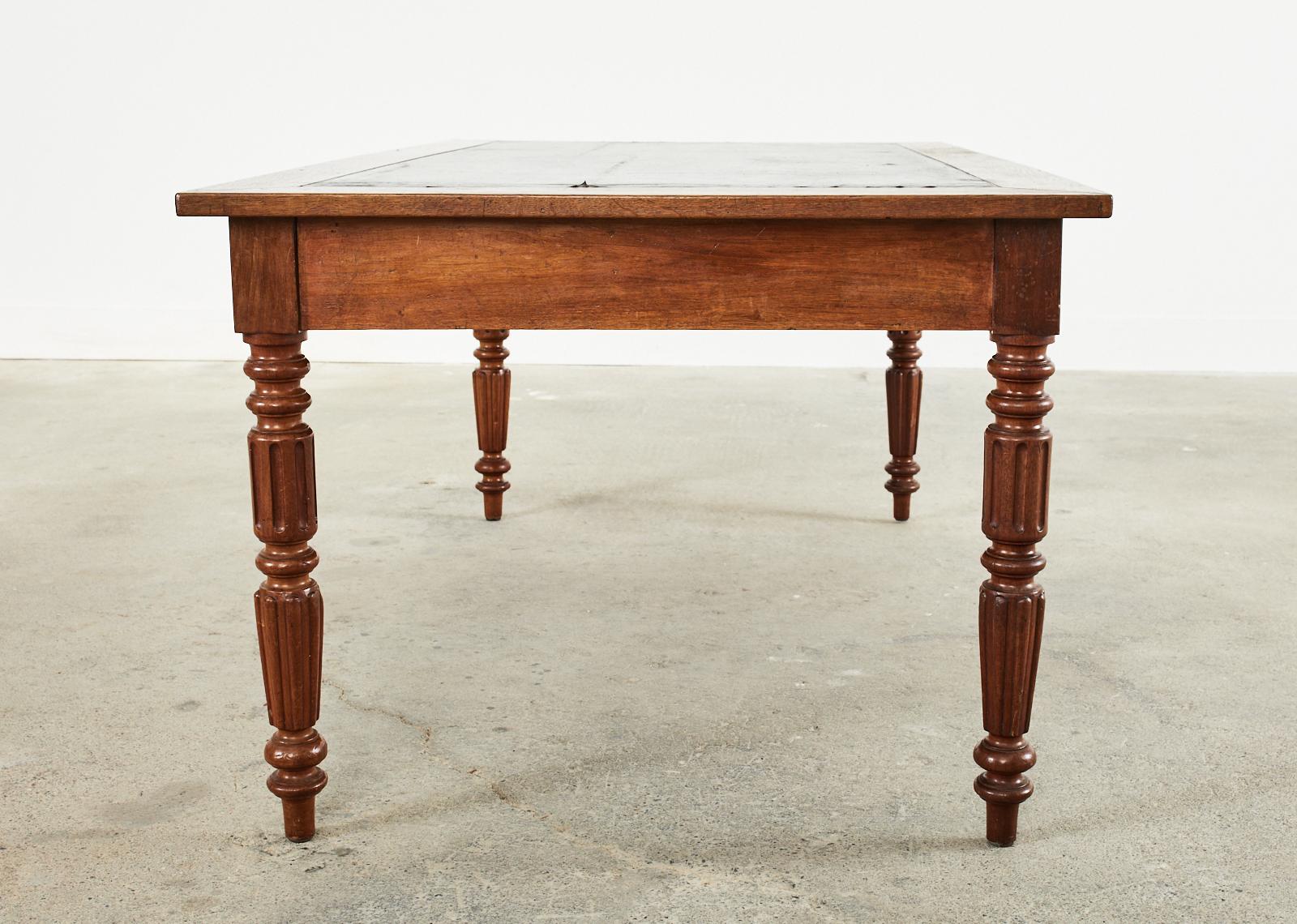 19th Century French Louis Philippe Low Writing Table or Desk 12