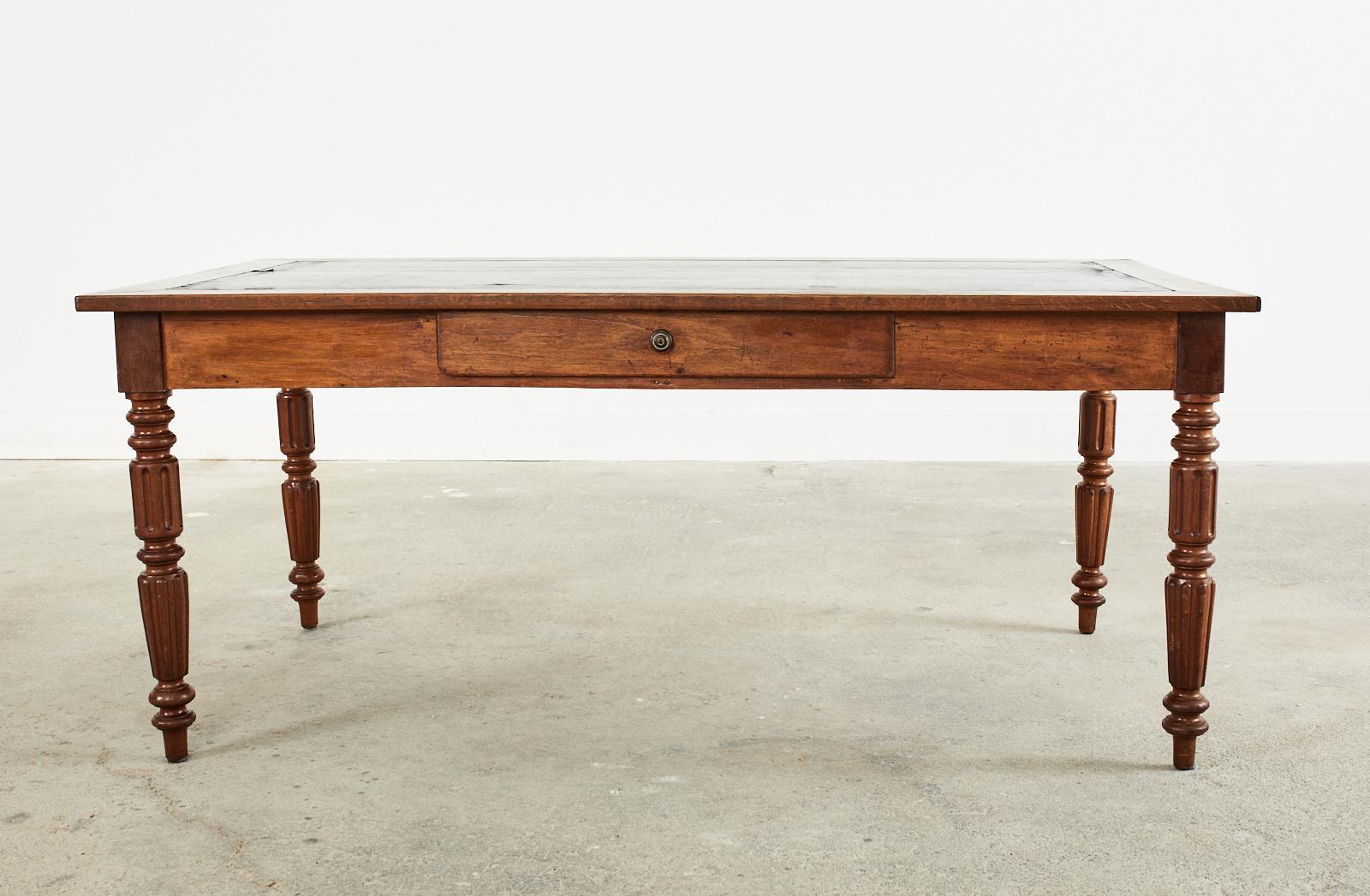 19th Century French Louis Philippe Low Writing Table or Desk 14