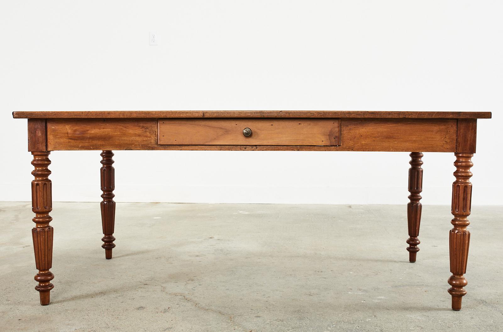 19th Century French Louis Philippe Low Writing Table or Desk In Distressed Condition In Rio Vista, CA