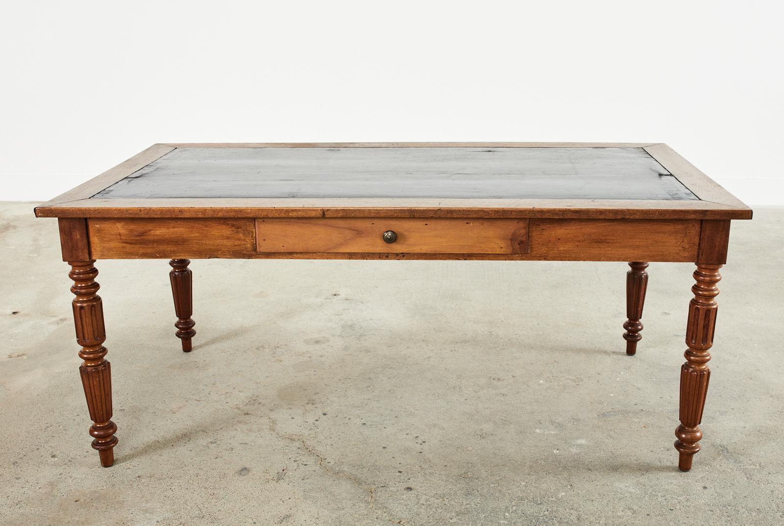 Canvas 19th Century French Louis Philippe Low Writing Table or Desk