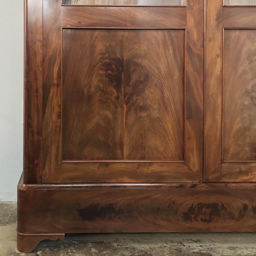 19th Century French Louis Philippe Mahogany Bookcase 4