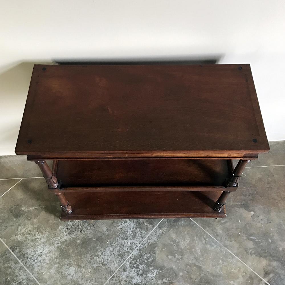 19th Century French Louis Philippe Mahogany Server In Good Condition In Dallas, TX