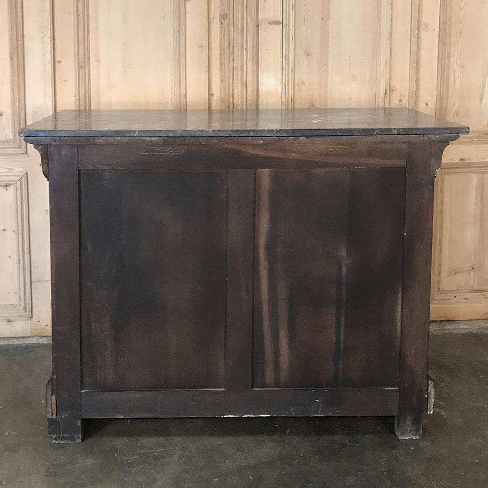 19th Century French Louis Philippe Marble-Top Commode 6