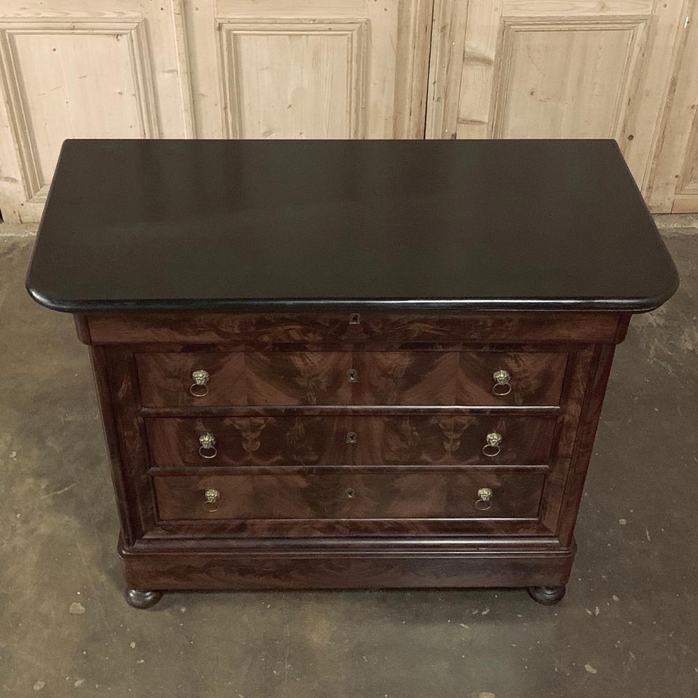 19th Century French Louis Philippe Marble Top Commode 2