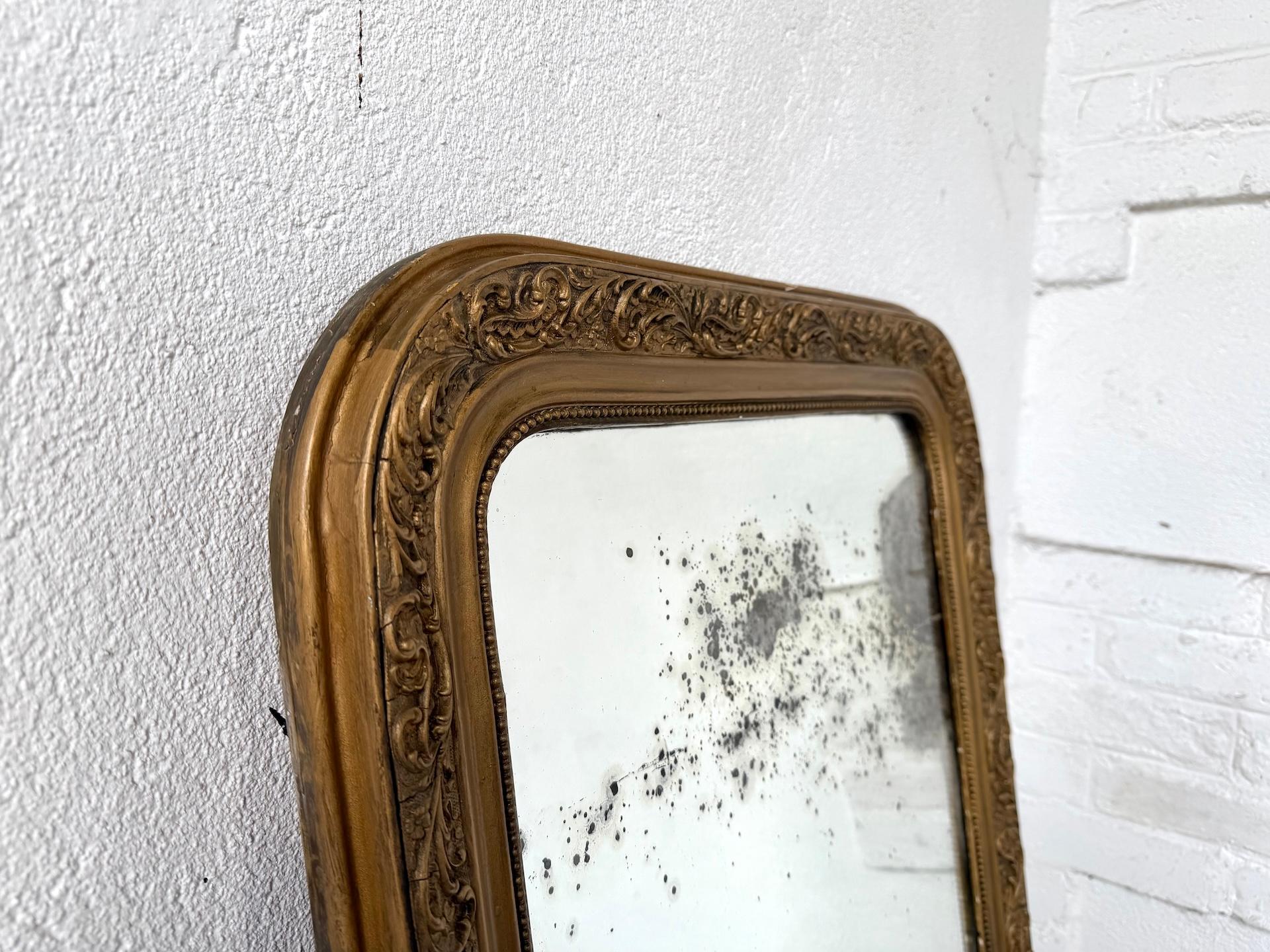 Fine XIX secolo Specchio al mercurio francese 