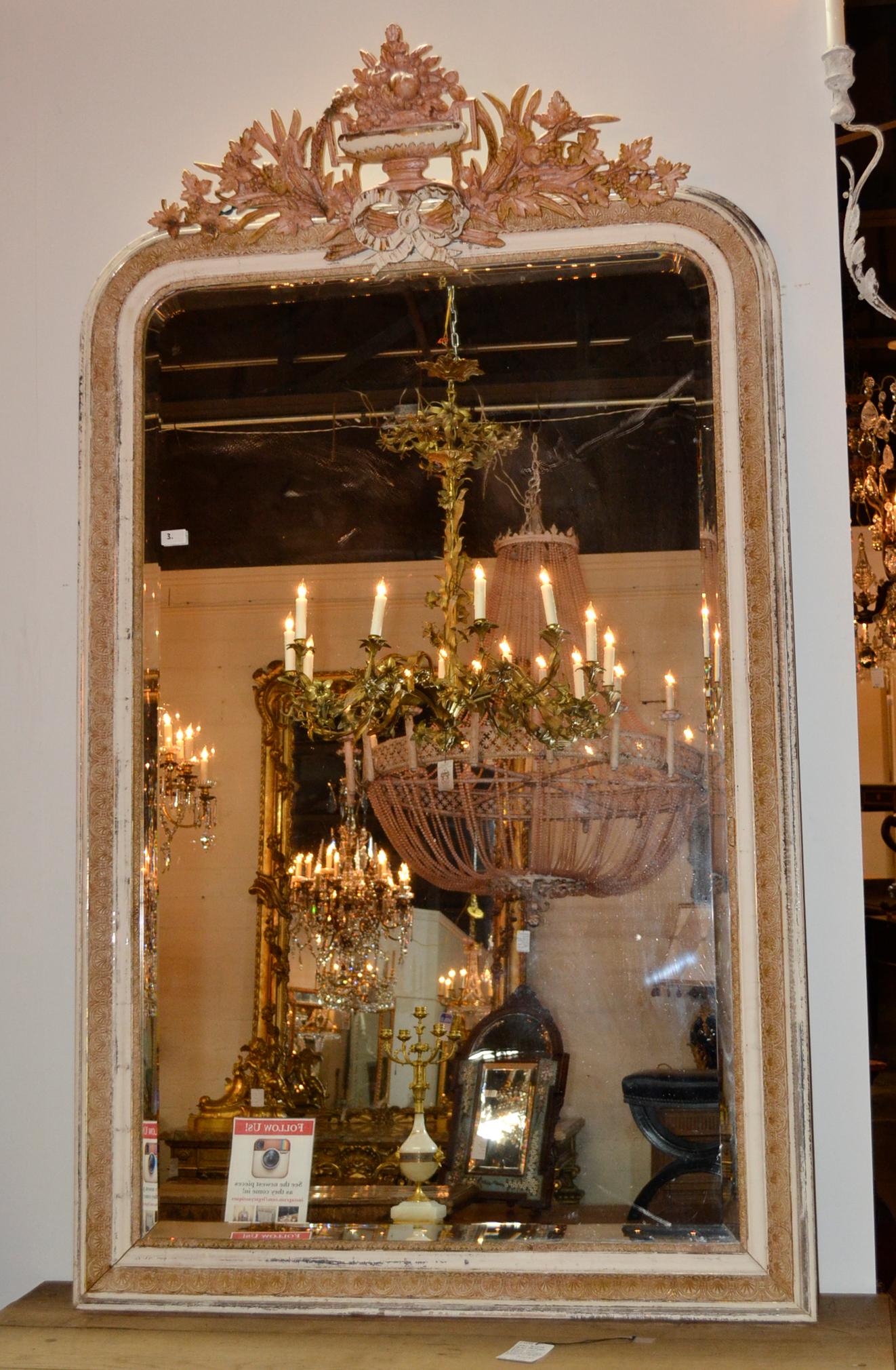 19th Century French Louis Philippe Mirror In Good Condition In Dallas, TX