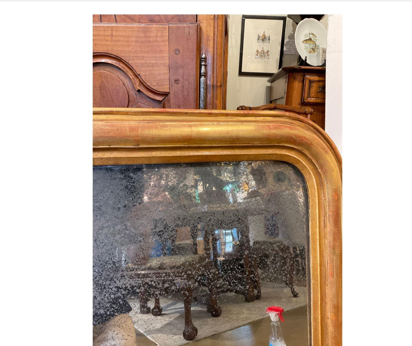 Französischer Spiegel aus dem 19. im Zustand „Gut“ im Angebot in Nashville, TN