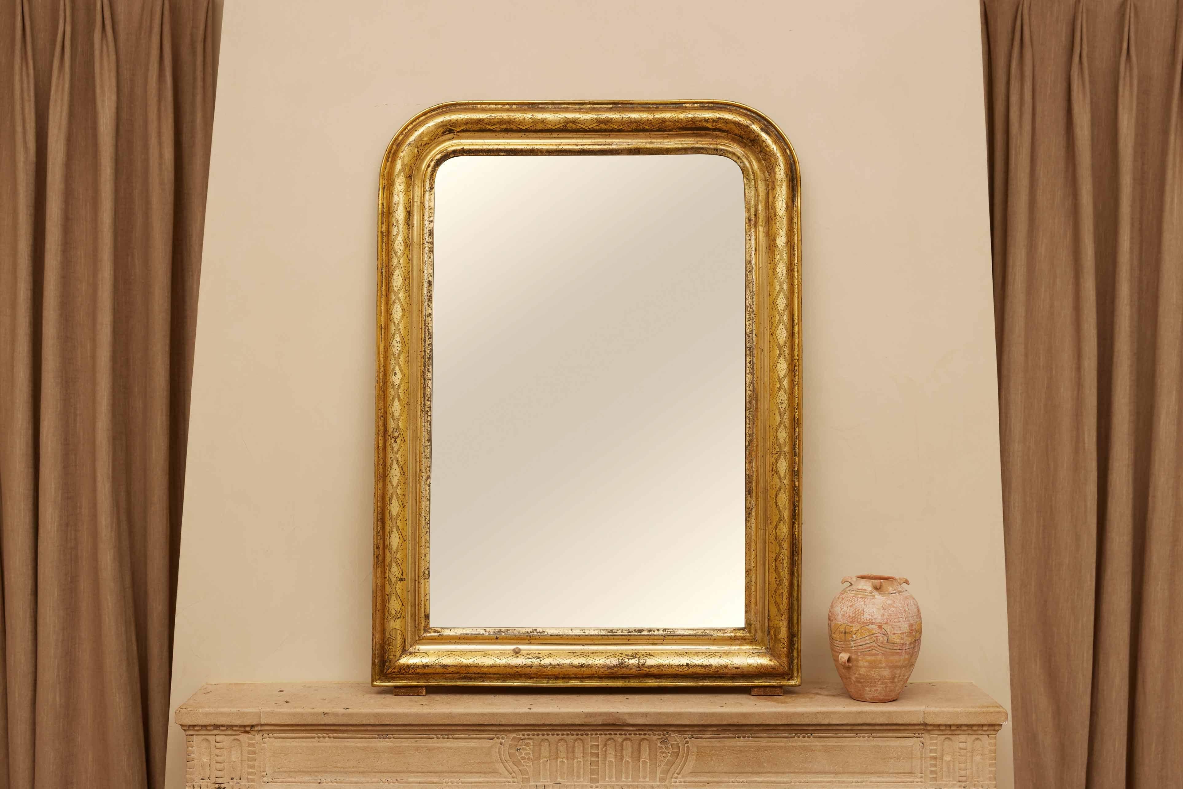19th Century French Louis Philippe Mirror 3