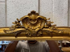 19th Century French Louis Philippe Mirror with Crest