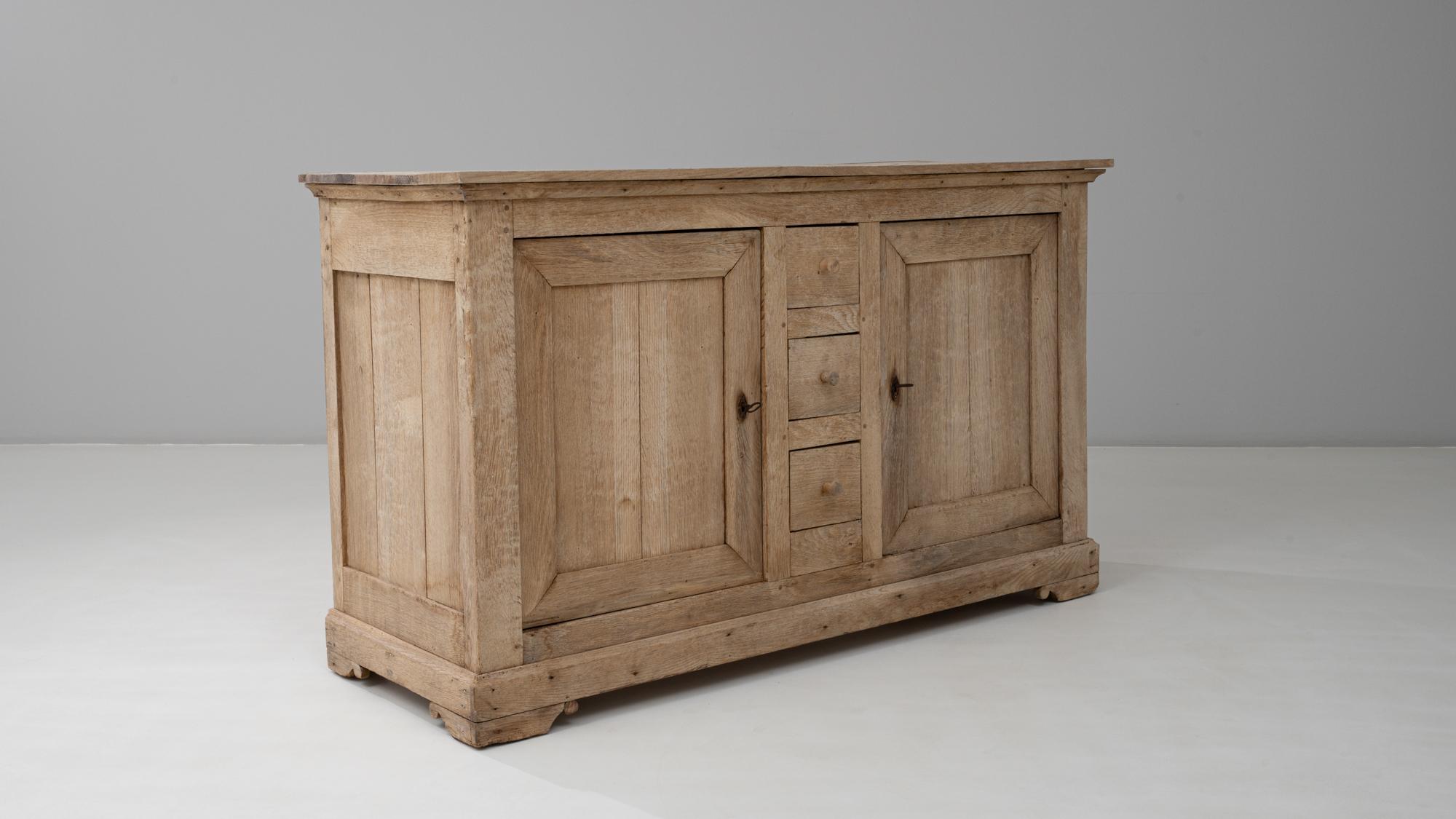 Buffet in quercia Louis Philippe del 19° secolo con cassetti centrali 3