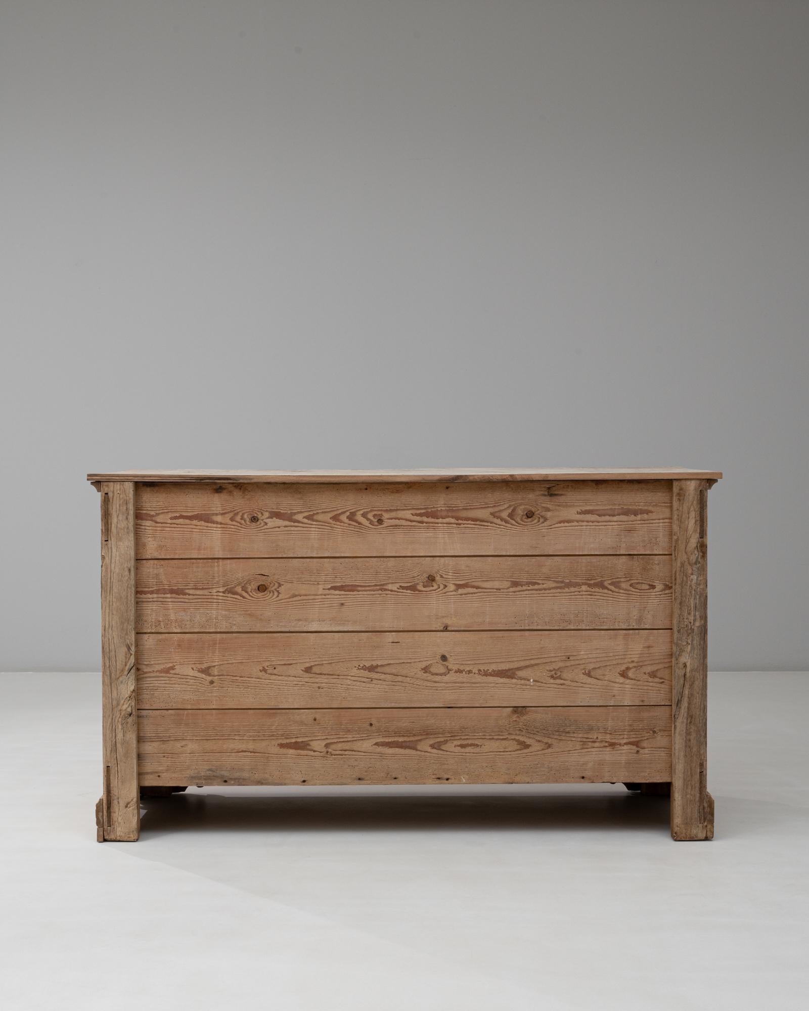 Buffet in quercia Louis Philippe del 19° secolo con cassetti centrali 9