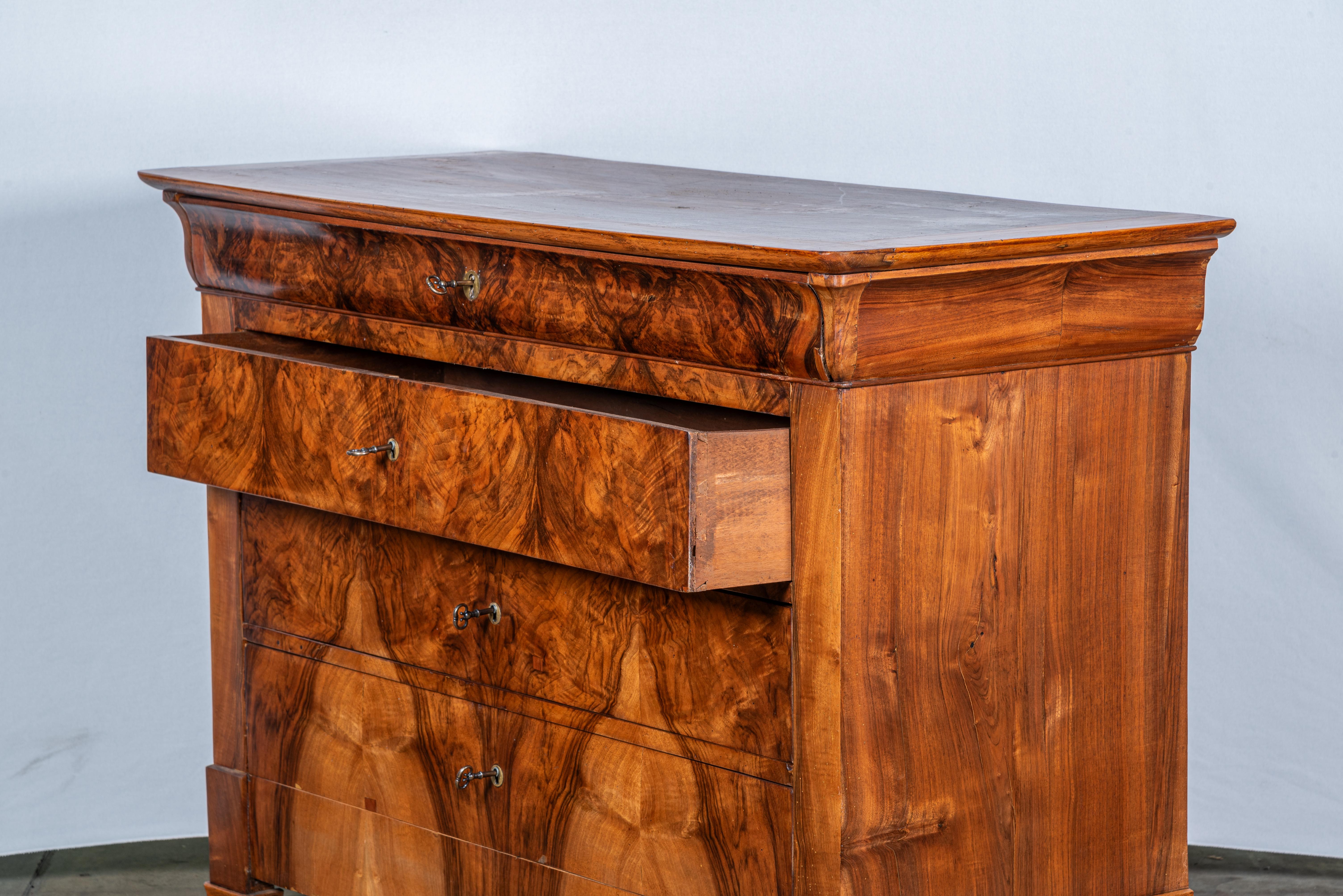 Mid-19th Century 19th Century French Louis Philippe of Period Commode or Dresser For Sale