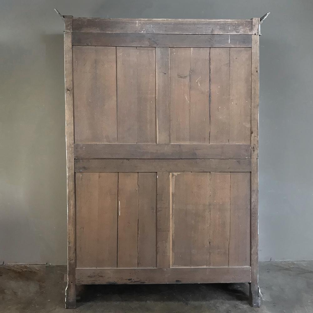 19th Century French Louis Philippe Painted Cherrywood Armoire 7