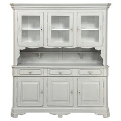 19th Century French Louis Philippe Painted China Buffet