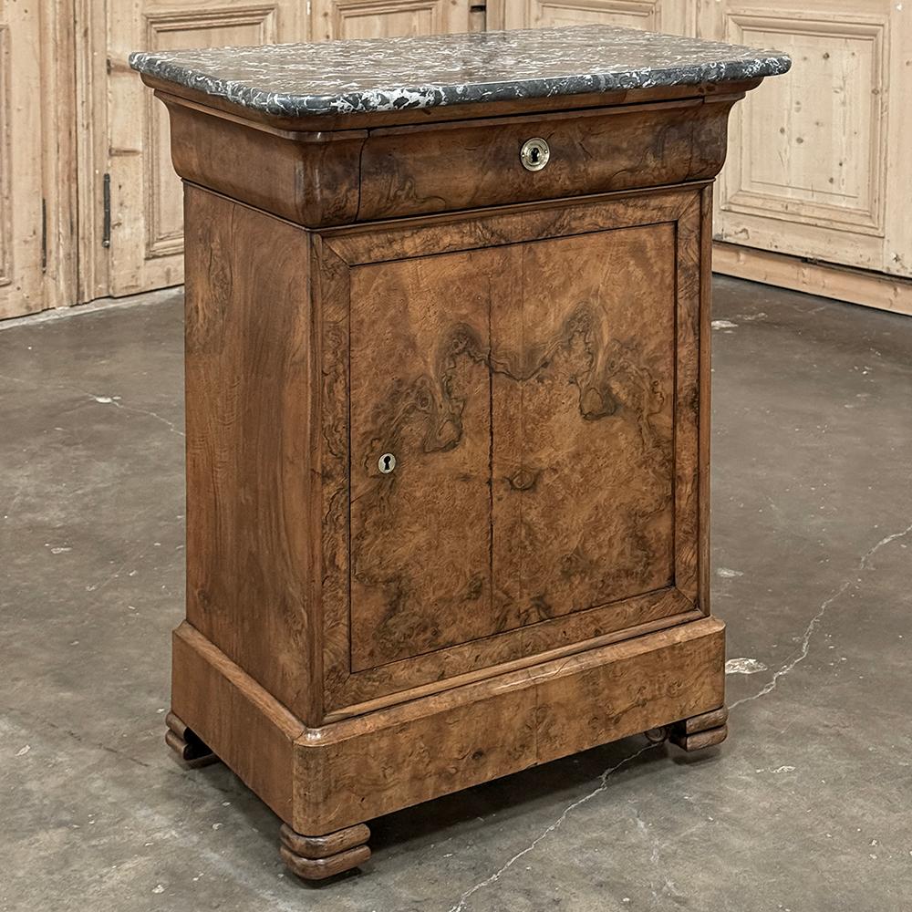 19th Century French Louis Philippe Period Argentier ~ Secretary ~ Confiturier is a truly interesting piece, combining elements not seen in pieces of this size and design, much to the delight of its future owner!  It appears to be a formal