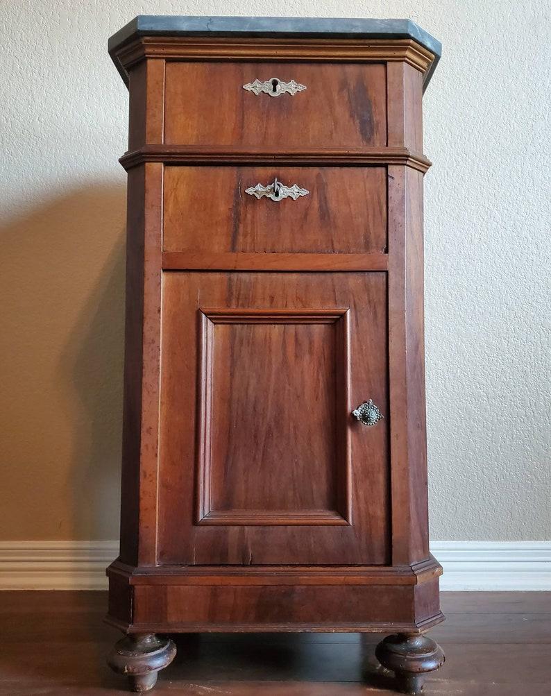 Hand-Crafted 19th Century French Louis Philippe Period Bedside Cabinet  For Sale