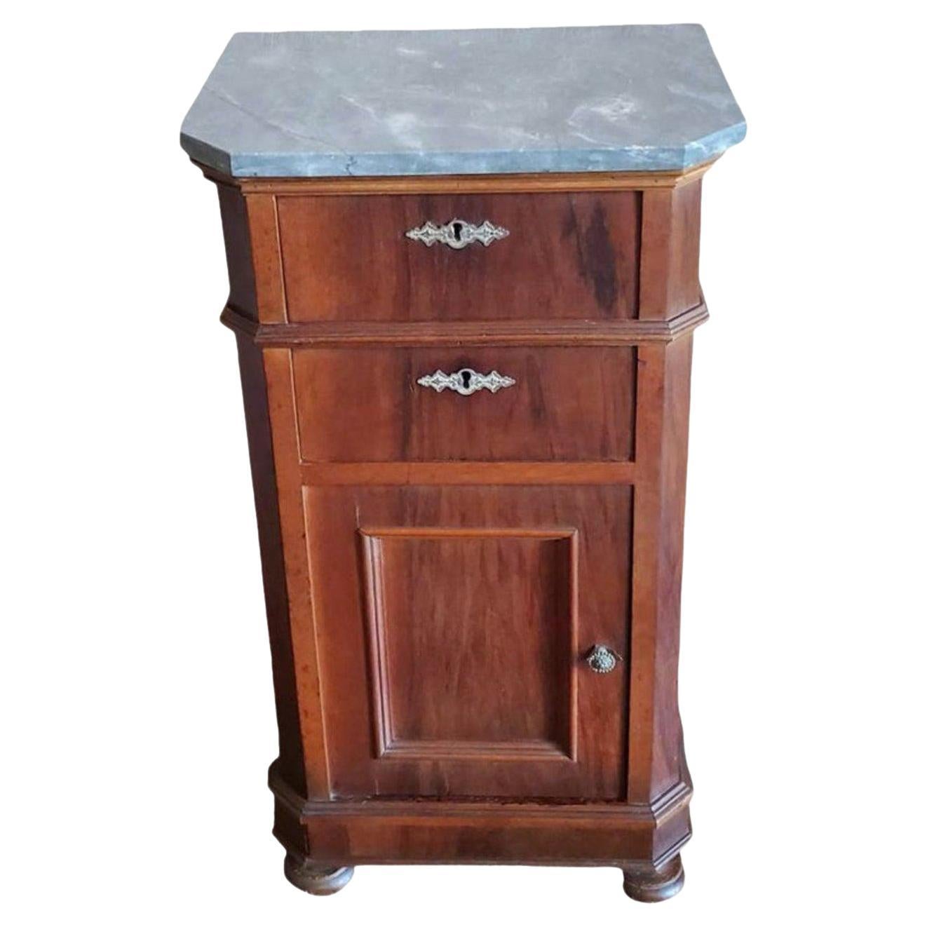 19th Century French Louis Philippe Period Bedside Cabinet  For Sale