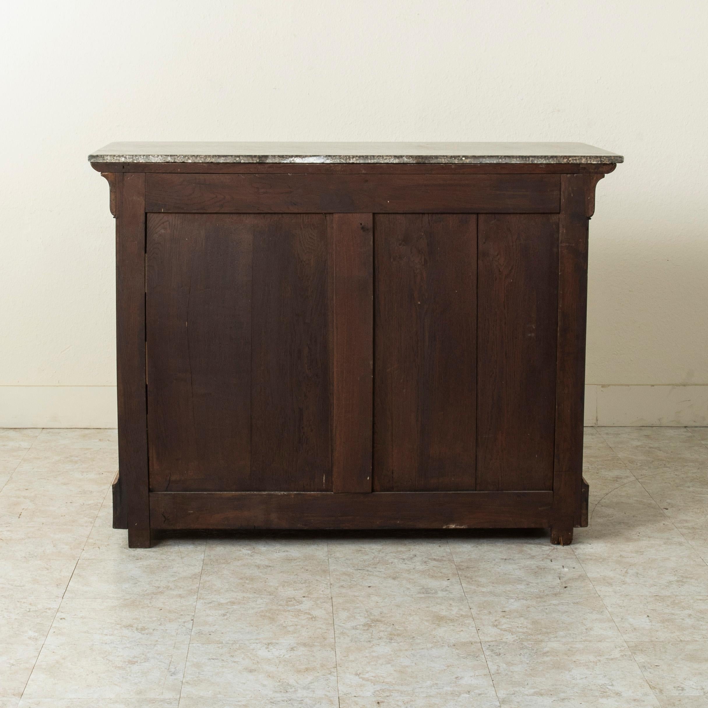 19th Century French Louis Philippe Period Book Matched Burl Walnut Commode Chest 1