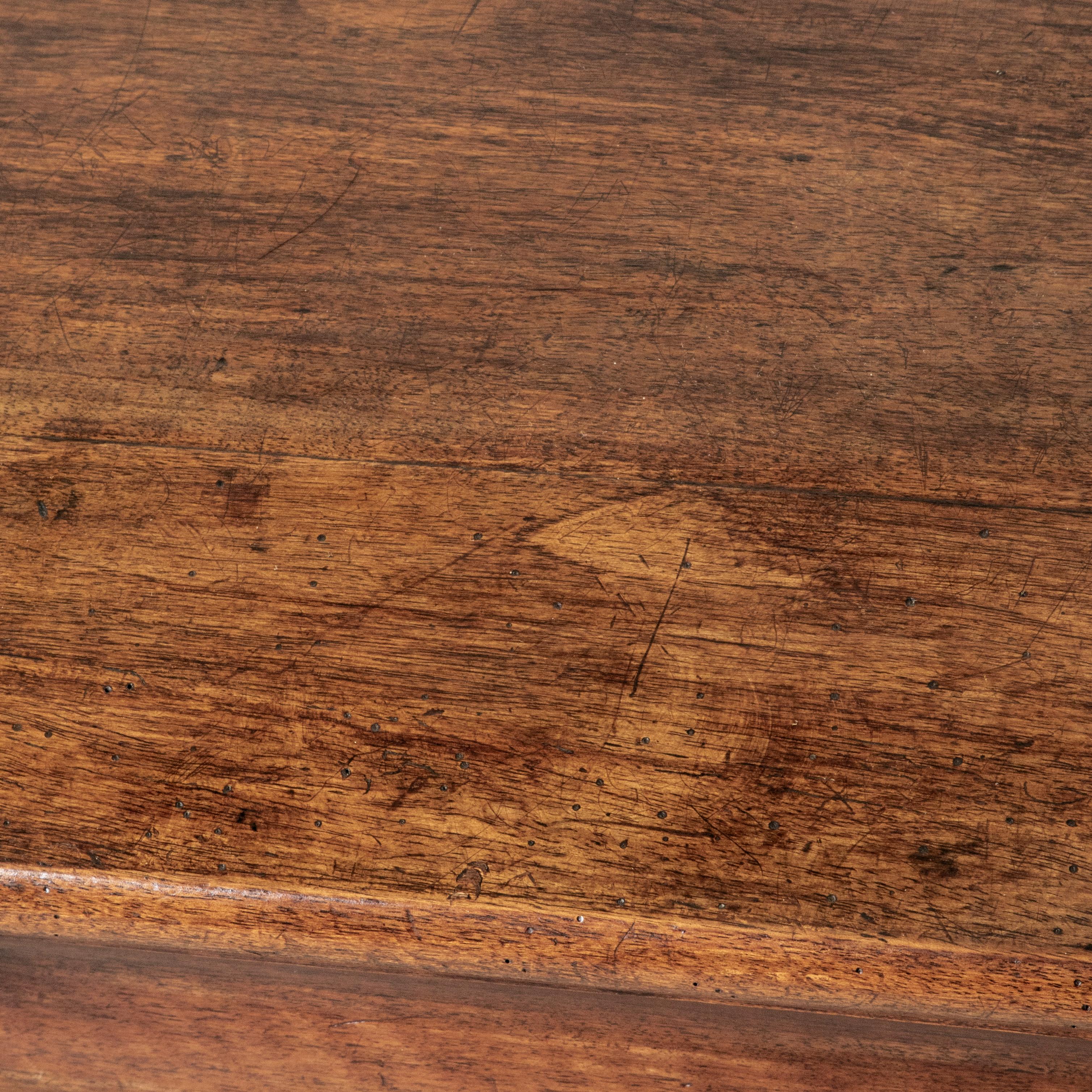 19th Century French Louis Philippe Period Book Matched Walnut Buffet For Sale 7