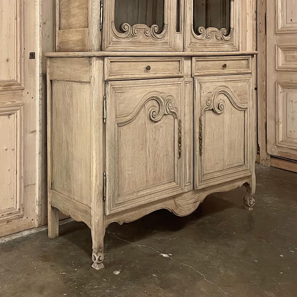 19th Century French Louis Philippe Period Bookcase in Stripped Oak 2