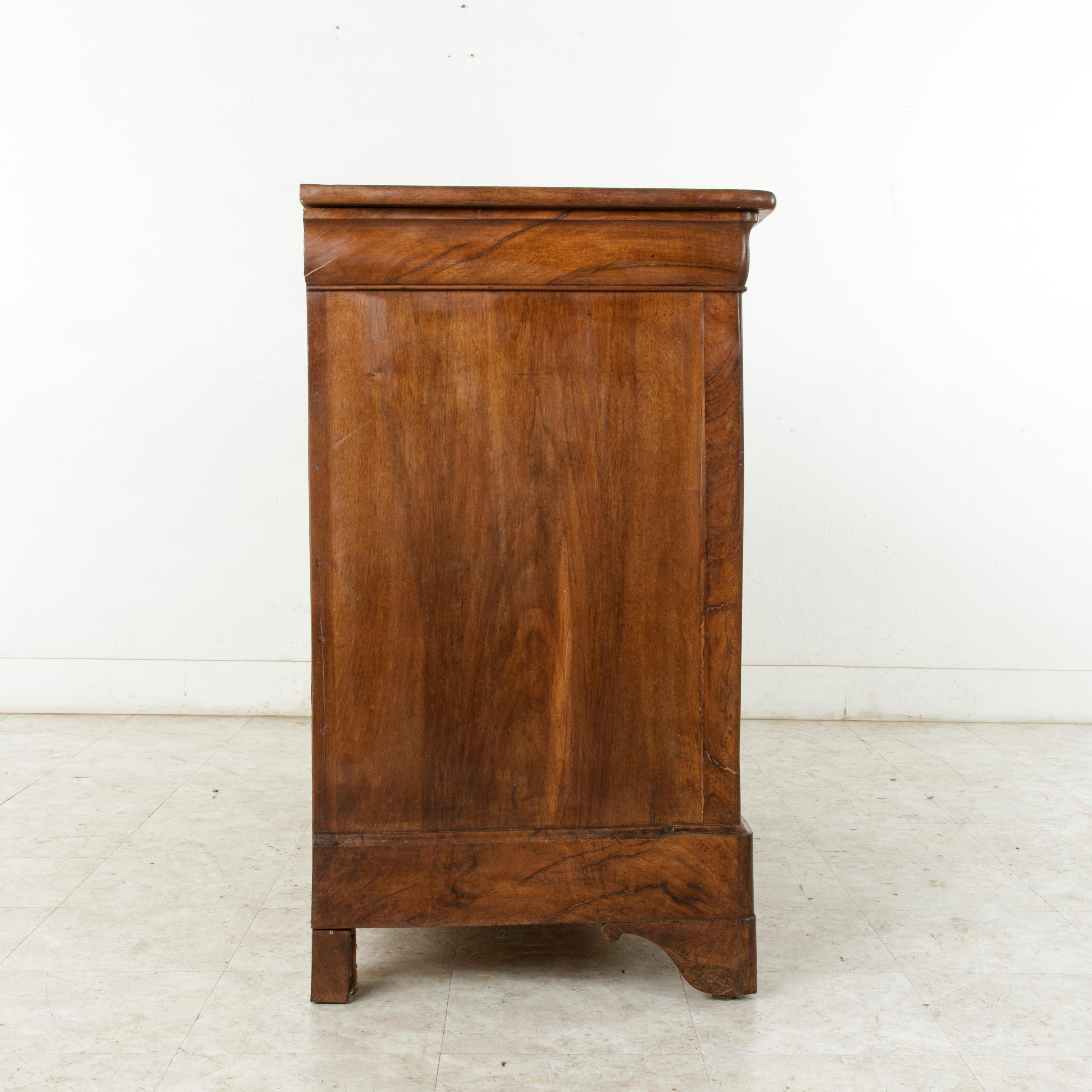 19th Century French Louis Philippe Period Burl Walnut Buffet or Sideboard 1