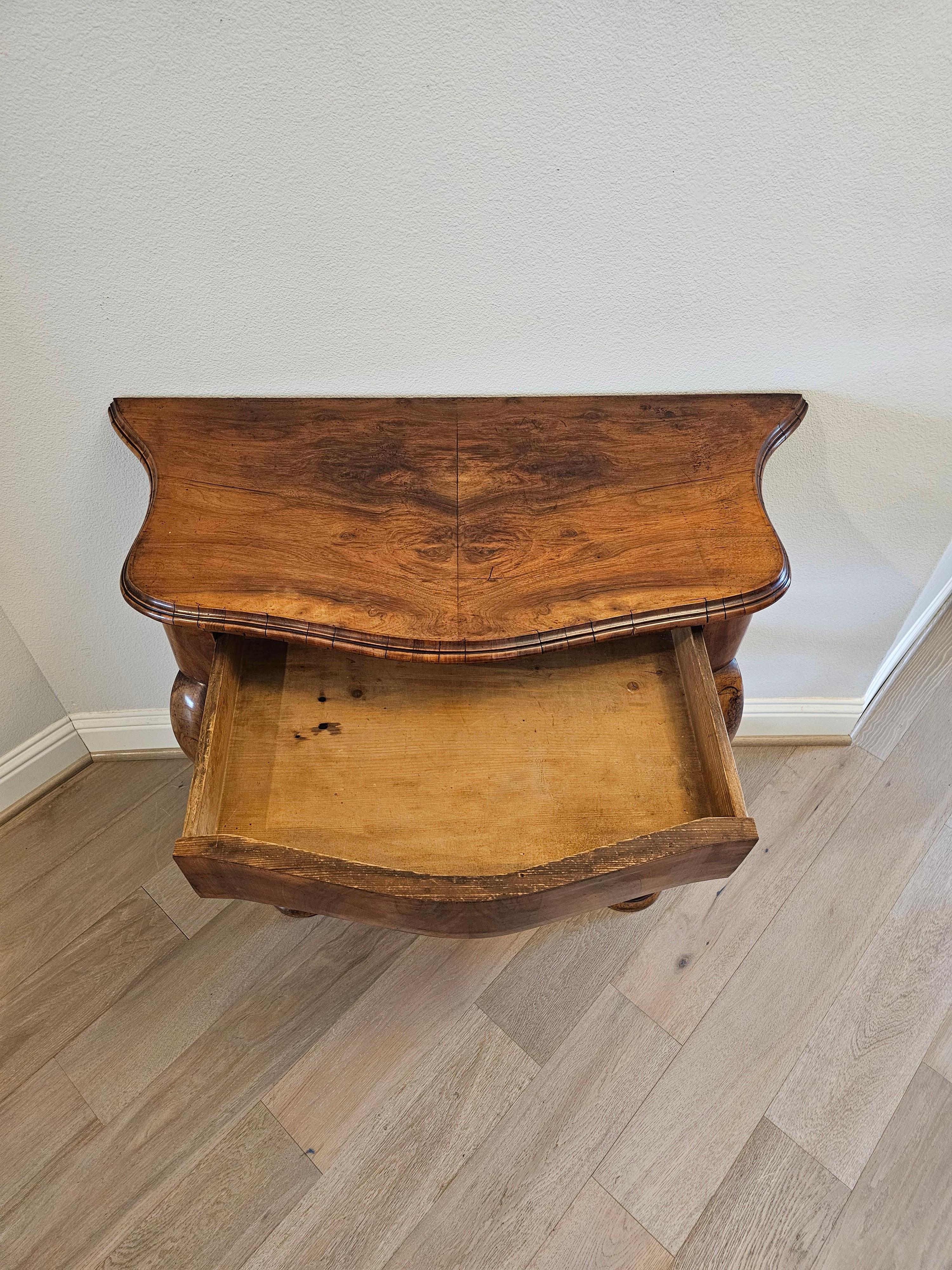 19th Century French Louis Philippe Period Burl Walnut Console Table For Sale 14