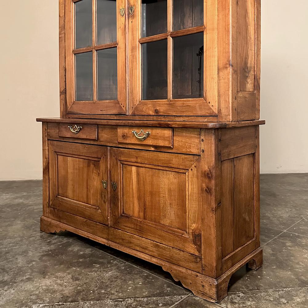 19th Century French Louis Philippe Period Cherry Bookcase ~ China Buffet For Sale 11