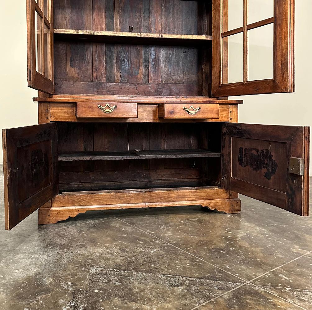 19th Century French Louis Philippe Period Cherry Bookcase ~ China Buffet For Sale 2