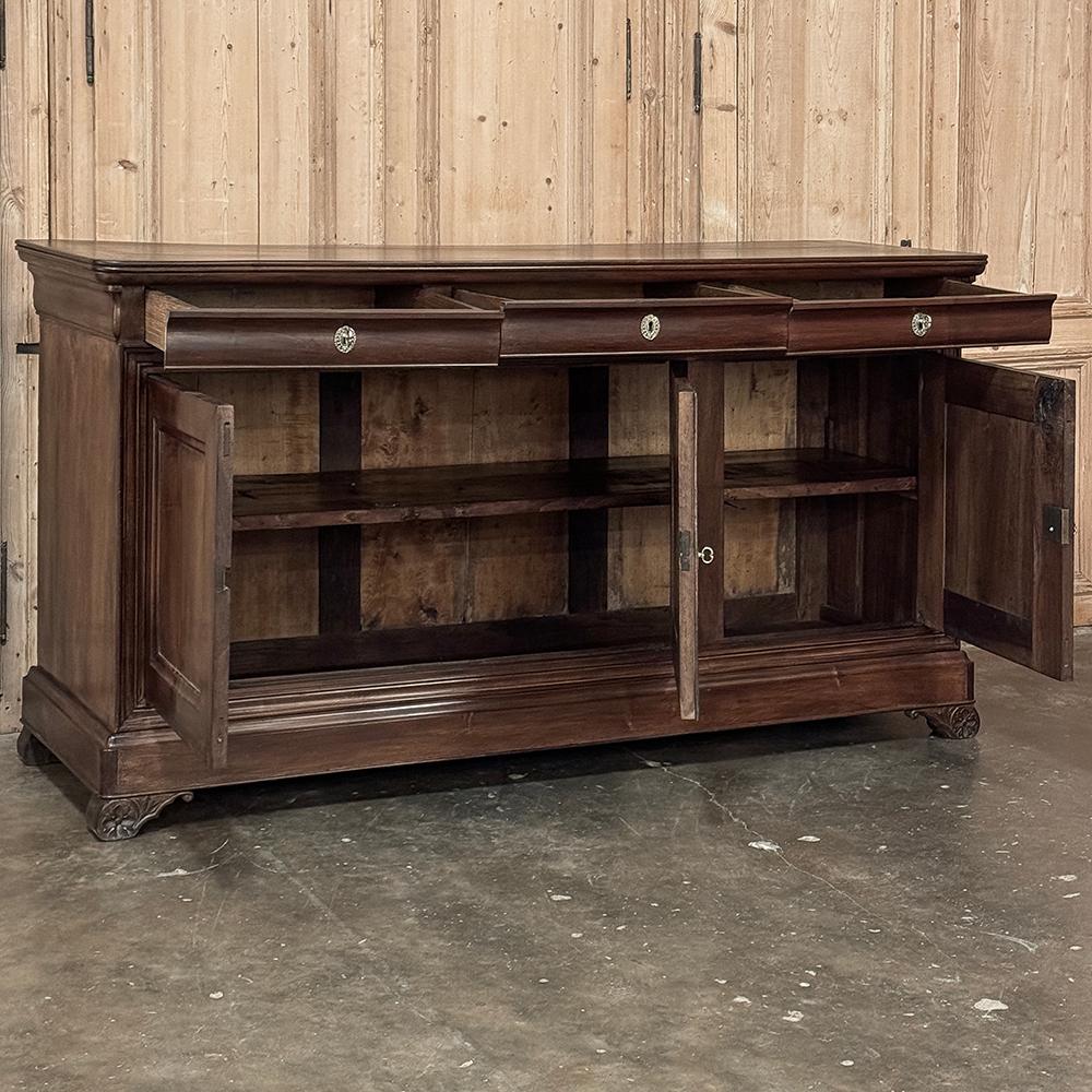 19th Century French Louis Philippe Period Cherry Wood Buffet For Sale 1