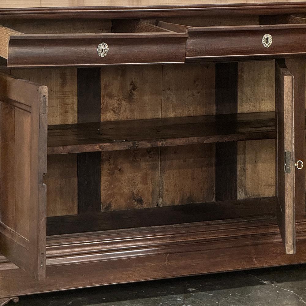 19th Century French Louis Philippe Period Cherry Wood Buffet For Sale 2