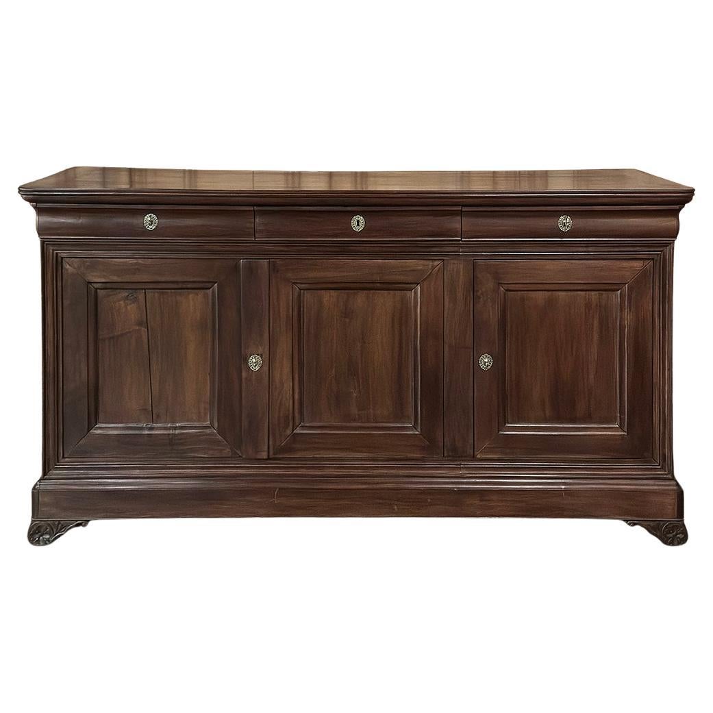 19th Century French Louis Philippe Period Cherry Wood Buffet For Sale