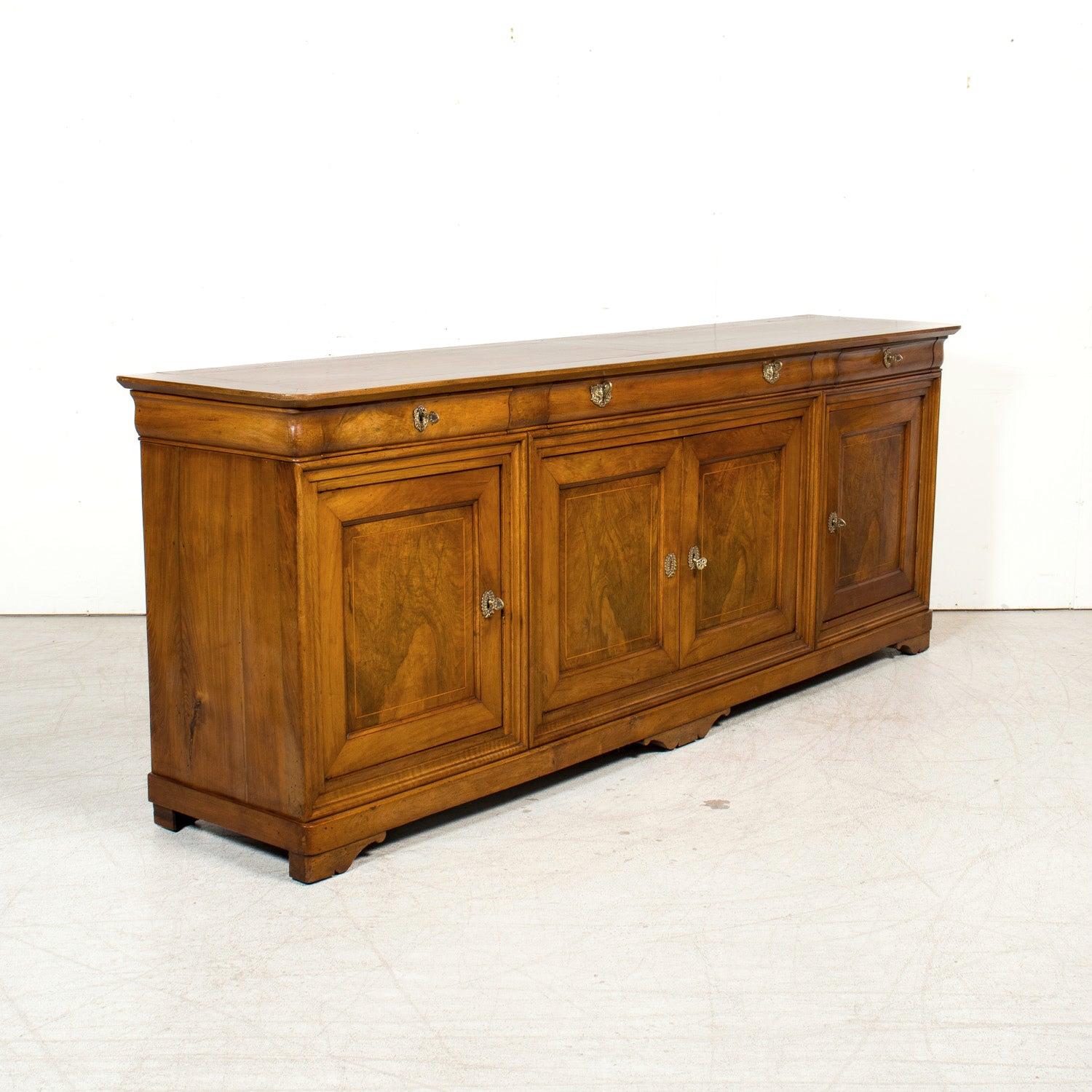 Buffet Enfilade Lyonnaise en merisier du 19ème siècle d'époque Louis Philippe en vente 4