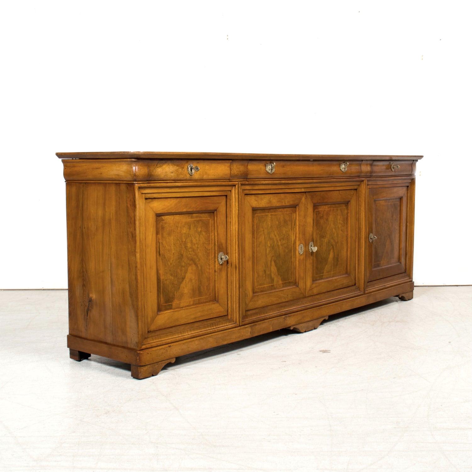 Buffet Enfilade Lyonnaise en merisier du 19ème siècle d'époque Louis Philippe en vente 5