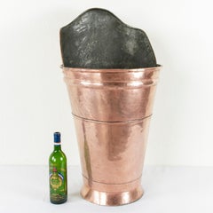 19th Century French Louis Philippe Period Copper Grape Gathering Basket