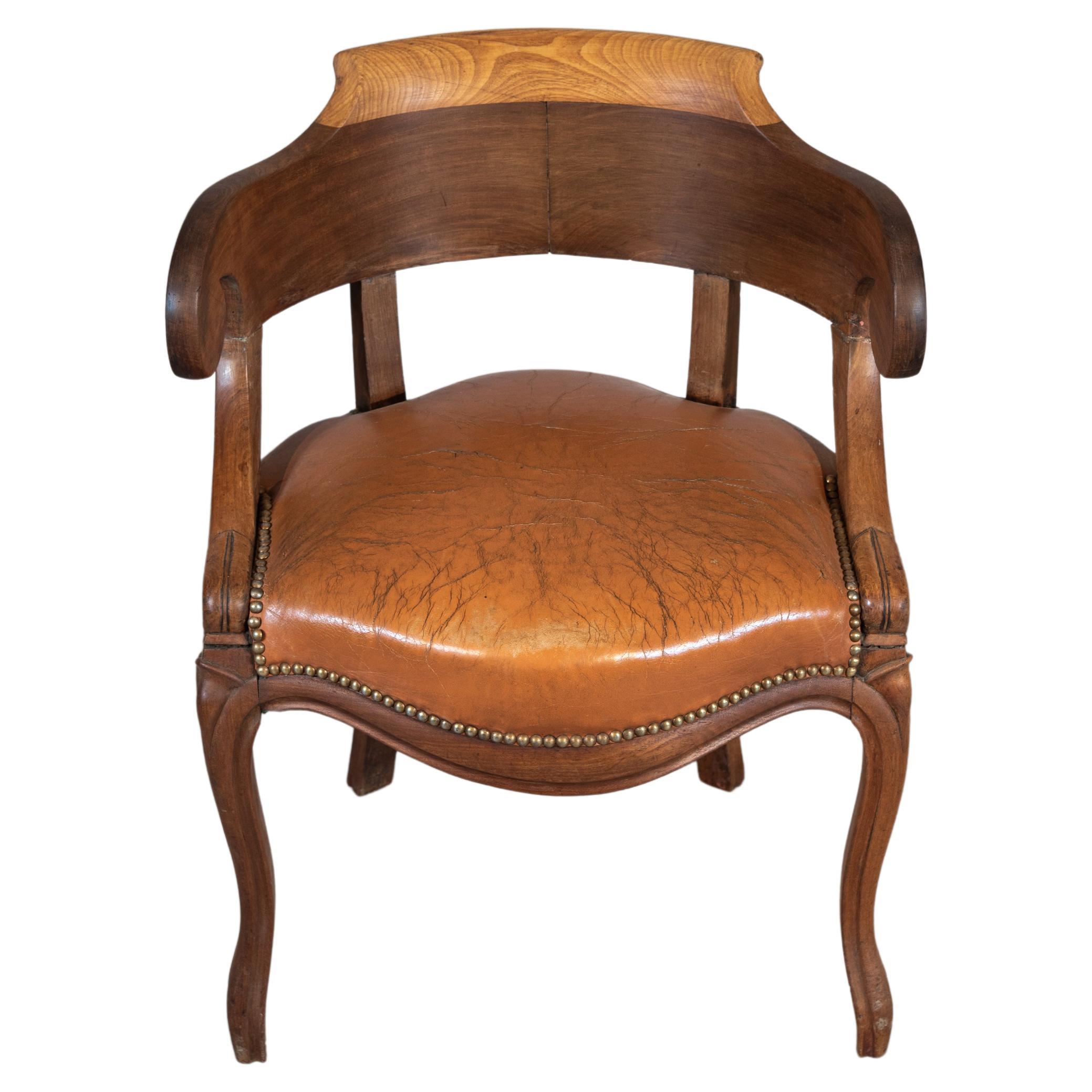 19th Century French Louis Philippe Period Desk Chair