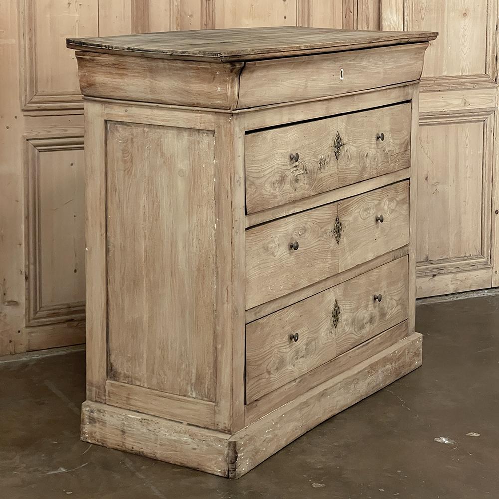 19th Century French Louis Philippe Period Fruitwood Commode In Good Condition In Dallas, TX